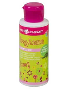 Farm Company cleansing ear lotion with eucalyptus oil for dogs and cats, 100 ml, gentle ear care for pets.