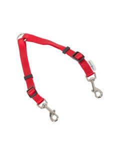 Red Farm Company double ply nylon short leash with handle for dogs and cats, 25mm x 45cm, durable pet leash.