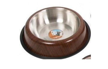 Farm Company WOOD stainless steel anti-skid bowl - 18 cm  0,90 L - Zue For Pet Supplies Co.