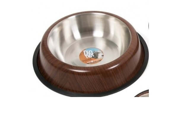 Farm Company WOOD stainless steel anti-skid bowl cm 16 0,70 L - Zue For Pet Supplies Co.
