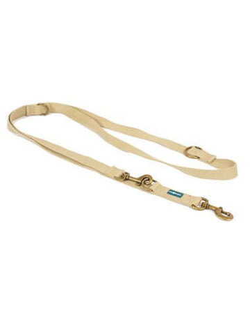 Farm Company green soybean training dog leash in taupe, L/XL size, 2.5x230cm, durable leash for dog training and control.