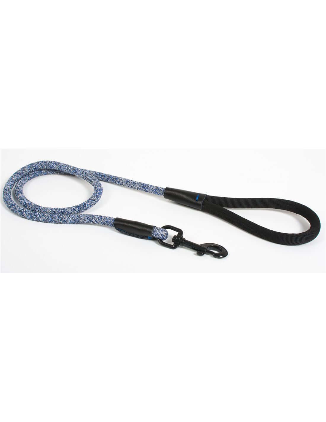Farm Company Navy Blue Nylon Deluxe Reflective Rope Dog Leash, 1.1x120 inches, sturdy control for walking dogs.