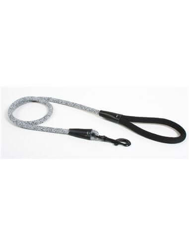 Farm Company nylon deluxe dog leash in reflective silver, 1.1x120cm, featuring durable nylon material for secure control.