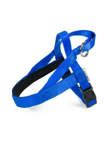 Nylon Norwegian padded harness Blue  L 25mmx43-69c - رباط تحكم للكلاب - Zue For Pet Supplies Co.