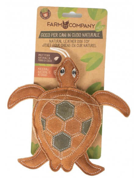 Farm Company Green Suede Leather Turtle Toy - 20cm - ألعاب الكلاب - Zue For Pet Supplies Co.