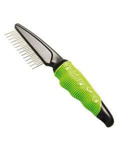 Farm Company 27 rotating teeth grooming comb with rubber soft grip, designed for gentle hair and scalp care.
