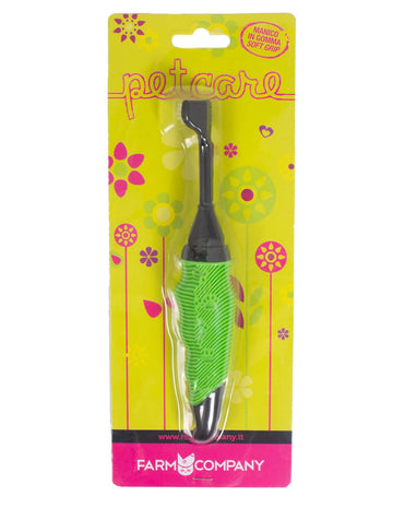 Farm Company Triple Sided Toothbrush with soft rubber grip, designed for effective oral hygiene and gentle cleaning.