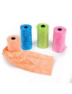 Farm Company Fidoroll multipack animal hygiene refills, 8 packs of colorful bags for pet health and grooming supplies.