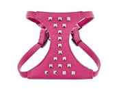 Ferribiella Leather Harness Spike+Leash 120cm XS Pink - رباط تحكم للكلاب - Zue For Pet Supplies Co.