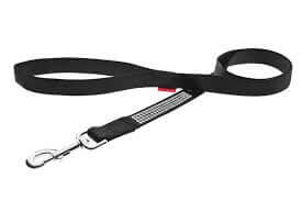 Ferribiella black nylon dog leash with rhinestones, 15mm by 120cm, showing a stylish and durable control leash for dogs.