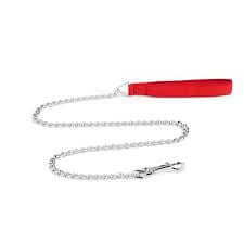 Ferribiella Padded Nylon Handle + Chain 2X90cm 12mm Red - Zue For Pet Supplies Co.