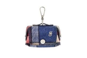 Ferribiella Waste-Bag Dispenser in Mokka with Tarta pattern, compact 10x6x5cm for hygiene and pet care needs.