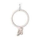 White XL Flamingo Cage Hanger Hakan Cotton with 1 ring, 40cm diameter, bird accessories for bird cages.