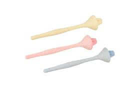 Plastic L-shaped Sand Perch Sangare for birds, Flamingo brand, shown in natural perch position with colorful plastic material.
