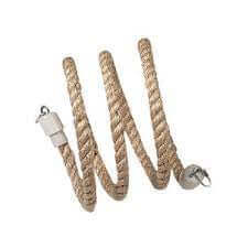 Flamingo sisal rope bird accessory for birds, natural textured rope for enrichment and play in bird cages.