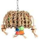 Colorful Flamingo BT Parrot Papyr Net rectangular bird toy, 25cm, suitable for parrots and small birds, with vibrant multi-colored design.