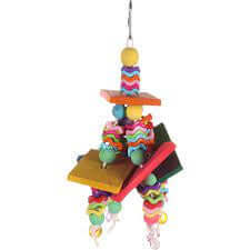 Flamingo BT Tweety bird toy, 22cm, colorful plastic bird-shaped toy for pets, with detailed feathers and beak design.