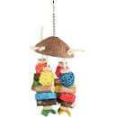 Colorful Flamingo Bird Toy by Flamingo, Bt Wico Pia Multi, 30cm, with vibrant feathers and playful design for birds.