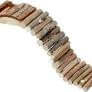 Flamingo Bridge Wood for small animals, 27x7cm, wooden pet accessory for small pet enclosures.