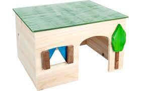 Flamingo Hideaway Ecco small animal accessory, 18x14x10cm, cozy hideout for small pets like hamsters or mice.