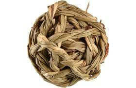 Flamingo small animals accessories Sat Algi Ball with bell, seagrass, 7cm diameter, suitable for pet hamsters or small rodents