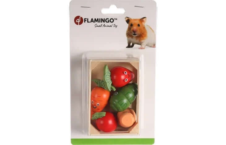 Flamingo Smt Groecha small animal accessories, 10.5x7cm, colorful pet toy or habitat decoration for small animals.