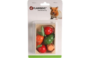 Flamingo Smt Groecha small animal accessories, 10.5x7cm, colorful pet toy or habitat decoration for small animals.