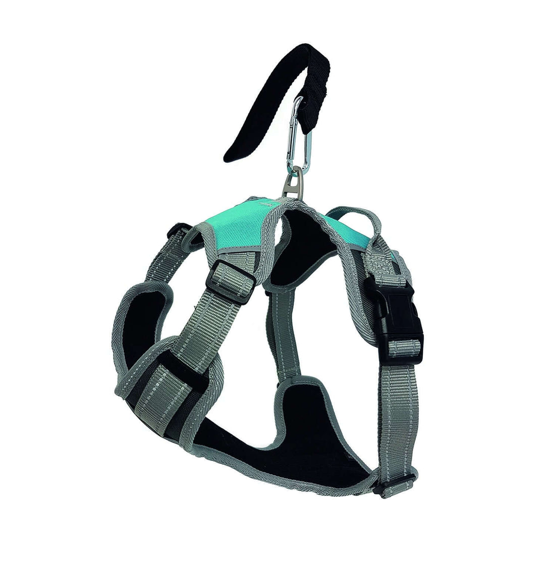 Henry Wag medium dog travel harness with adjustable straps and padding, designed for secure and comfortable walking.