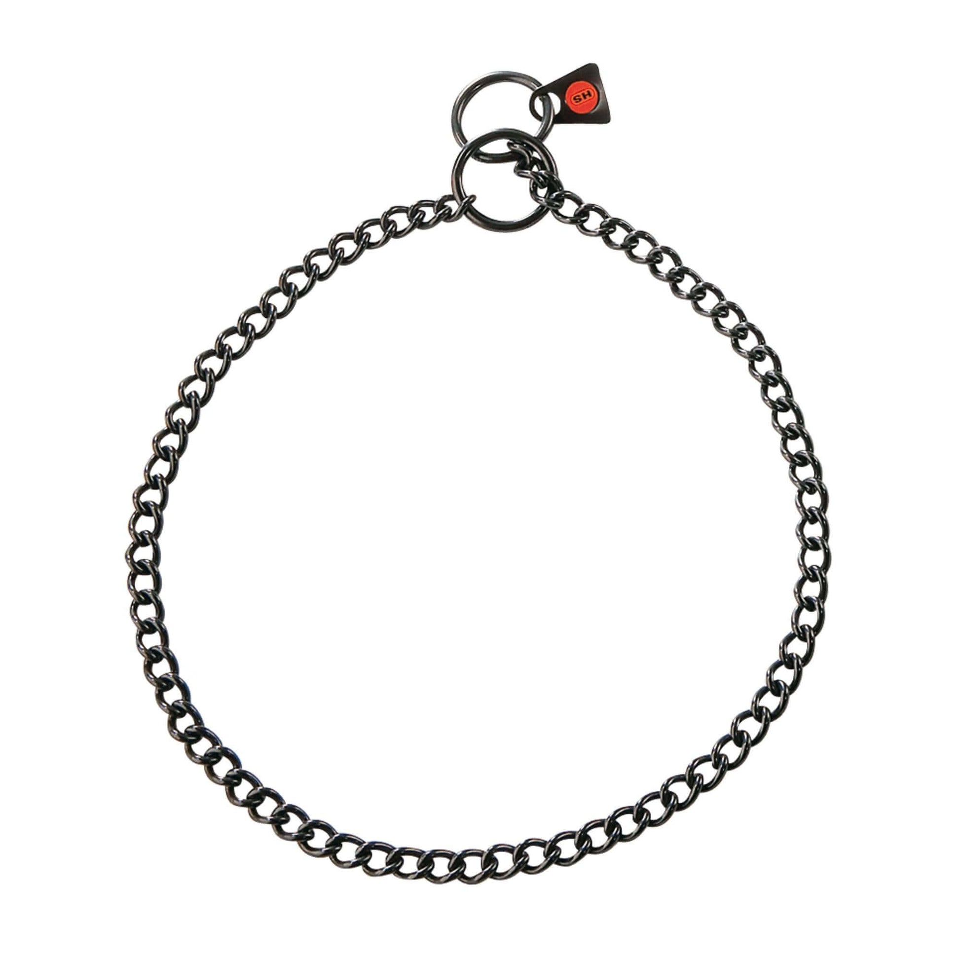 Herm Sprenger Collar Round Links - Stainless Steel Black 2.0mm 35cm /14" - طوق للكلاب - Zue For Pet Supplies Co.