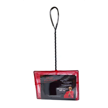 Hugo Aquarium Net 5In Red - اكسسوارات الأسماك - Zue For Pet Supplies Co.