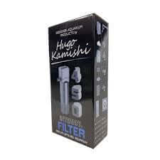 Hugo Internal Filter 450 for aquariums, black and compact, designed by Hugo Kamishi for efficient water filtration.