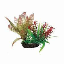 Hugo Kamishi Aquarium Decoration Hugo Plant Set 1 SM with colorful aquatic plants for fish tank decor