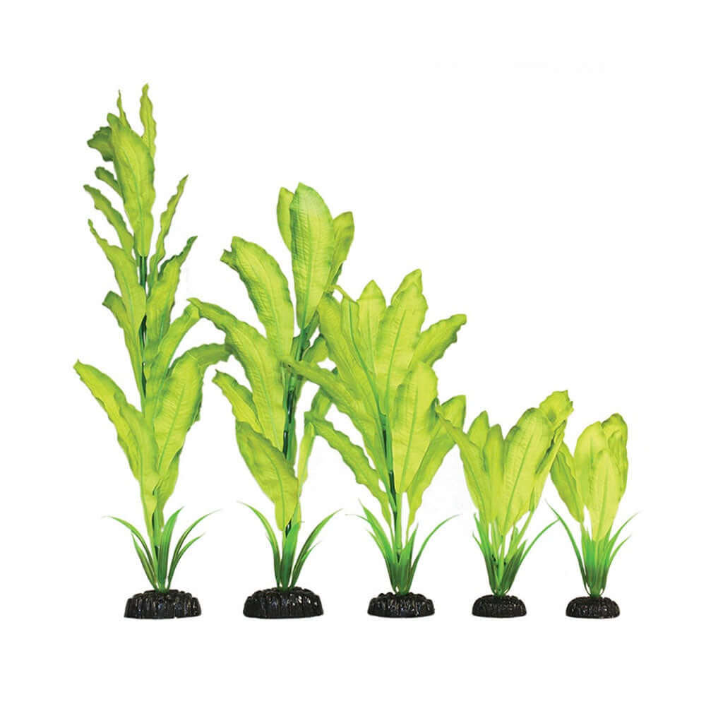 Hugo Yellow/Green Silk 13cm ( per pc. ) - ديكور حوض السمك - Zue For Pet Supplies Co.