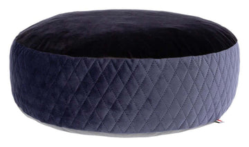 Kerbl Bed Cushion Pouf 60x19cm Black/Blue - سرير للحيوانات الأليفة - Zue For Pet Supplies Co.