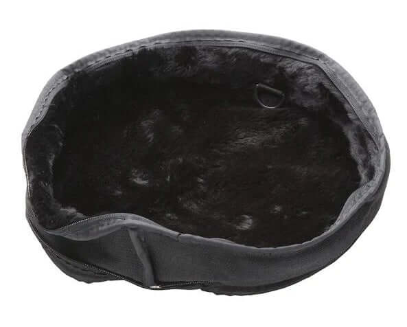 Black Ultra Plush Dog Accessories by SleepyPod, soft and cozy pet accessories for dogs in a sleek black color.