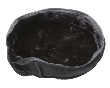 Black Ultra Plush Dog Accessories by SleepyPod, soft and cozy pet accessories for dogs in a sleek black color.