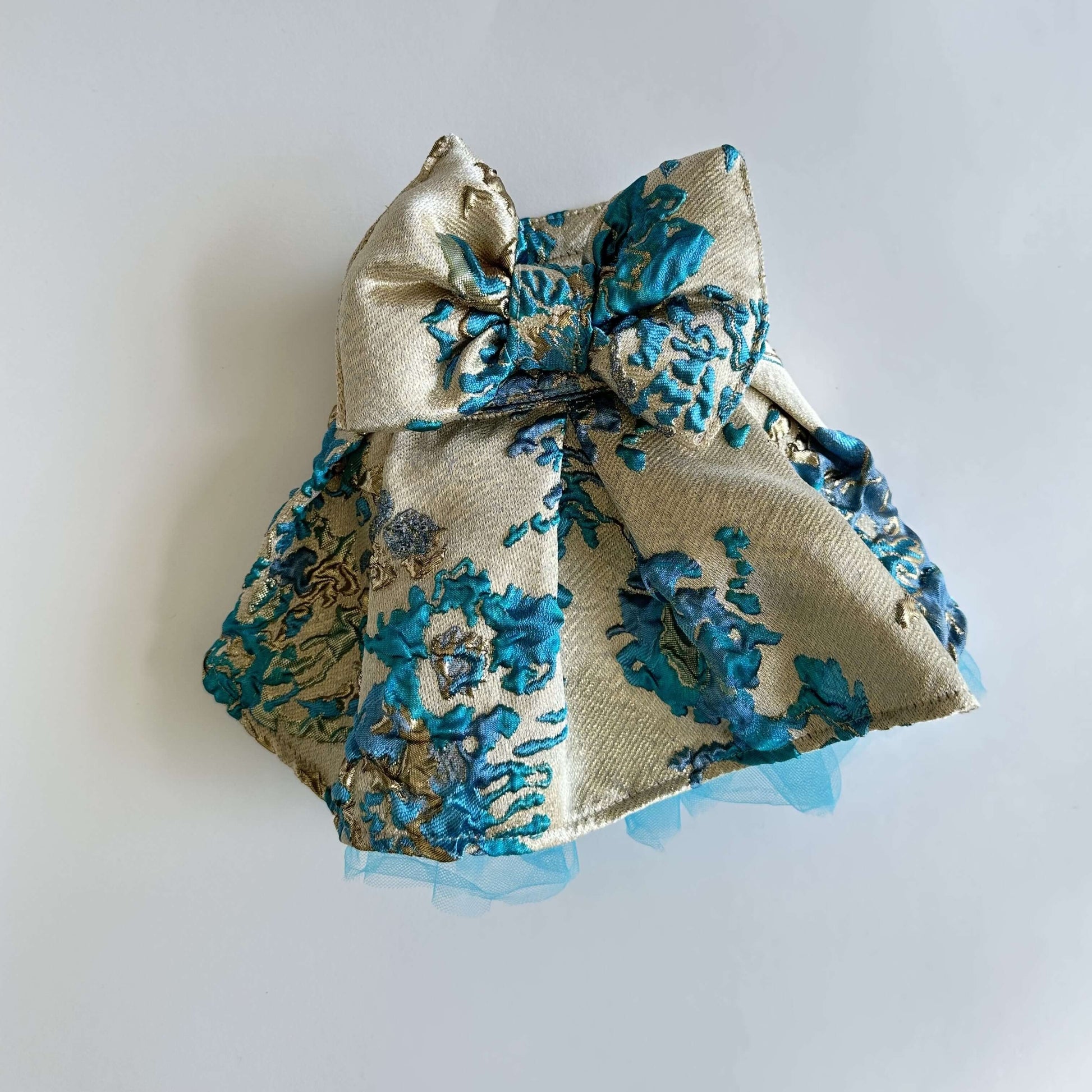 Ziggy Dog Blue Skirt w/Bow S - ملابس للحيوانات الأليفة - Zue For Pet Supplies Co.