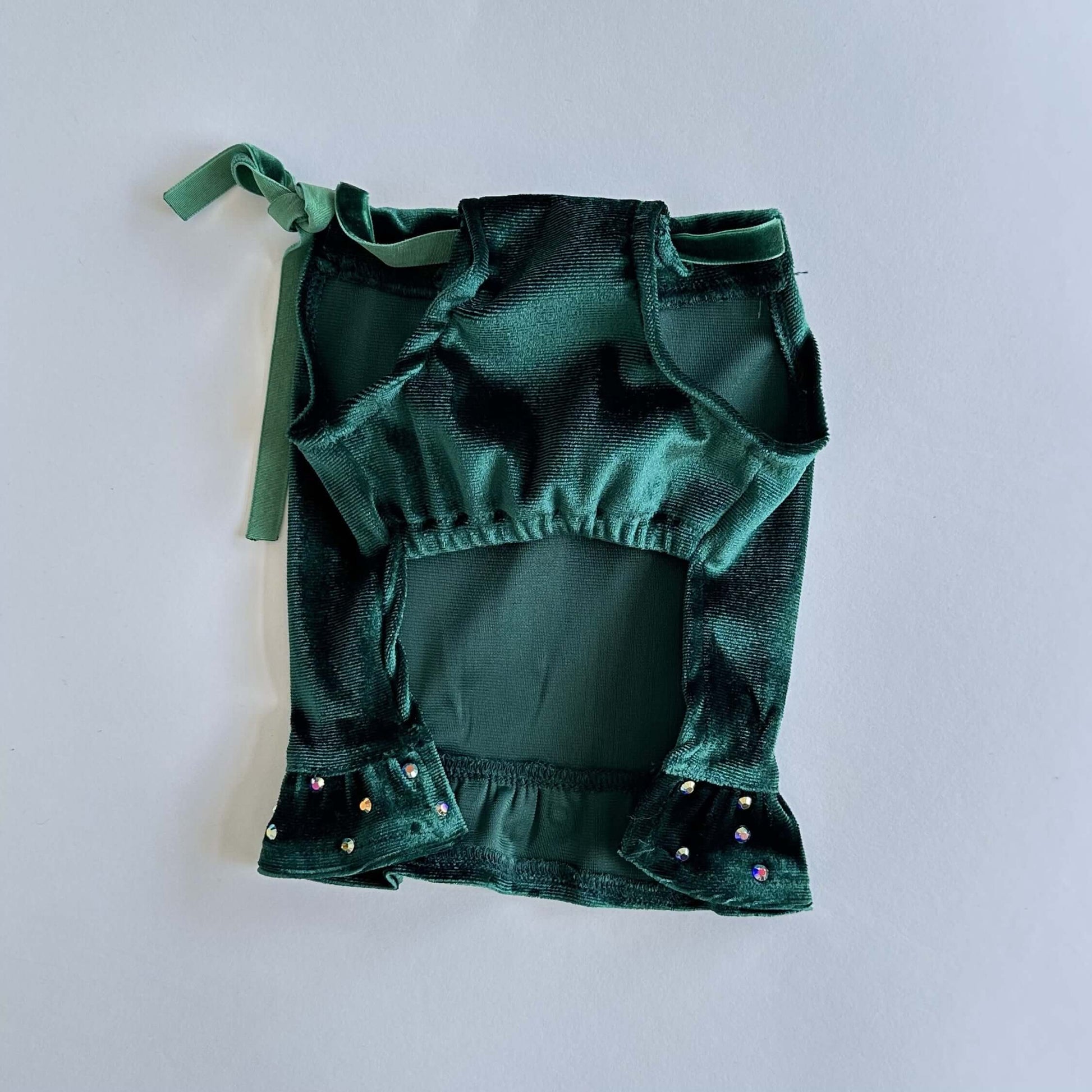 Ziggy Dog Green Velvet Dress XXL - ملابس للحيوانات الأليفة - Zue For Pet Supplies Co.
