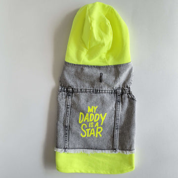 Ziggy Dog My Daddy Jeans Vest Jacket 3XL - ملابس للحيوانات الأليفة - Zue For Pet Supplies Co.