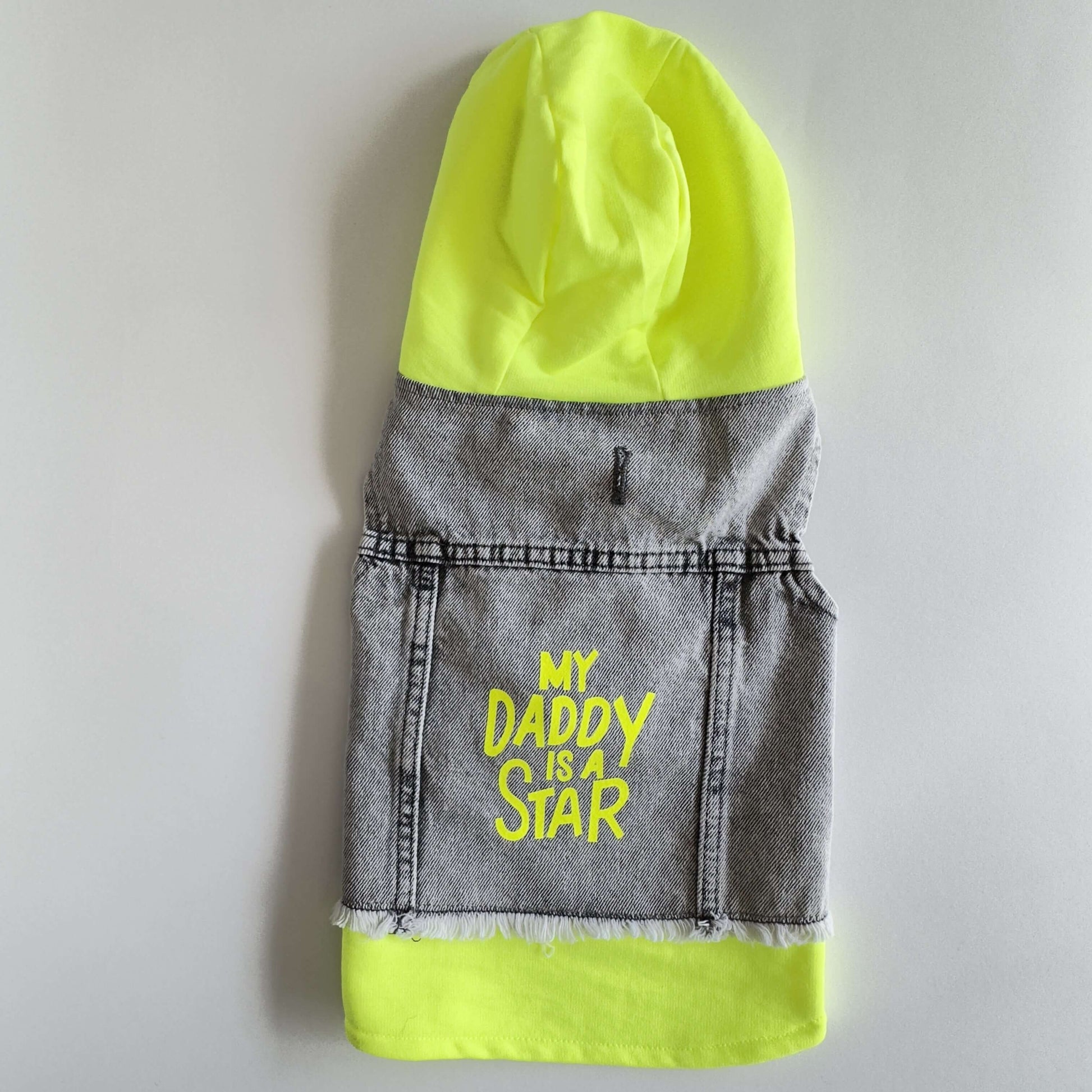 Ziggy Dog My Daddy Jeans Vest Jacket XXL - ملابس للحيوانات الأليفة - Zue For Pet Supplies Co.